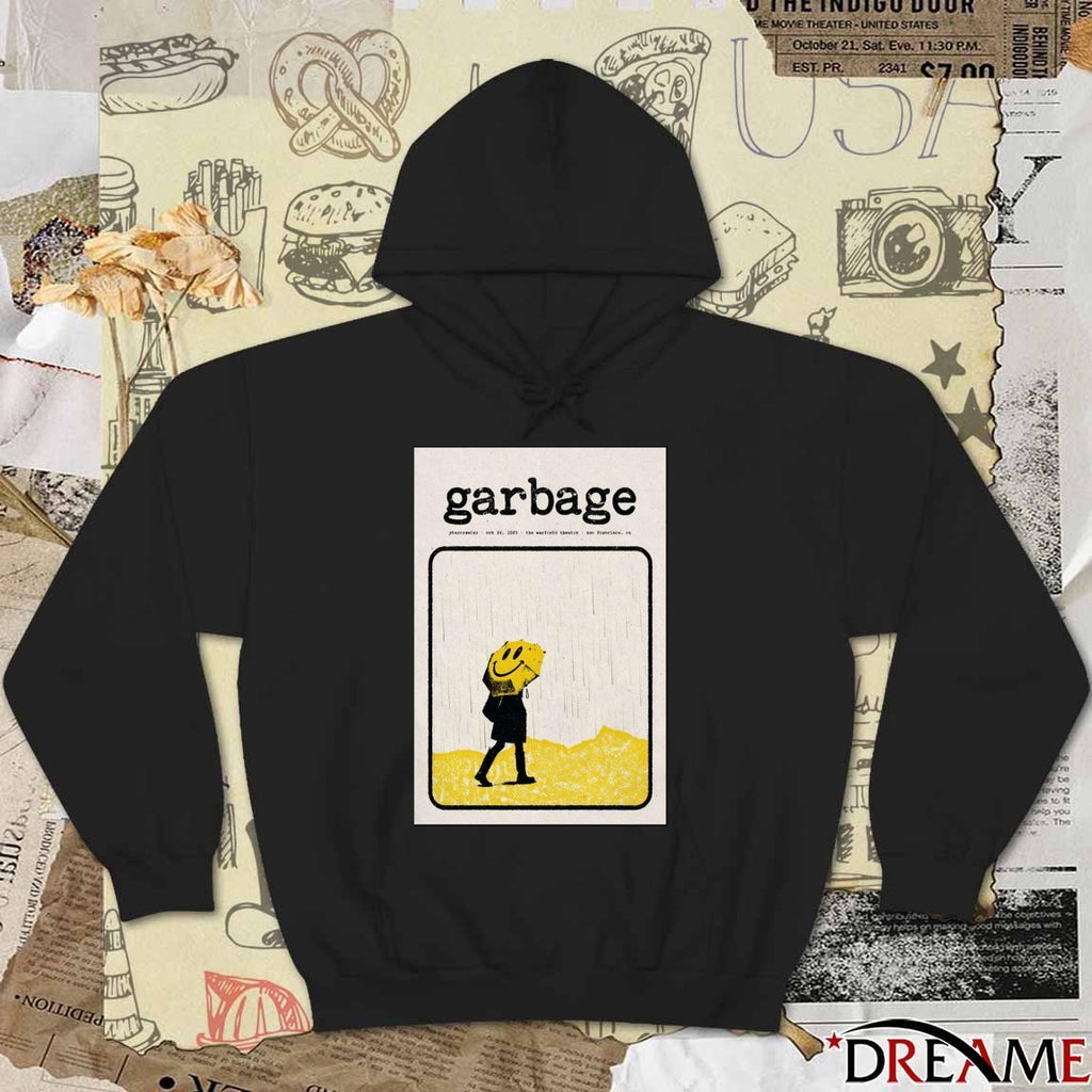 Poster Garbage October 24 2025 The Warfield Theatre In San Francisco Event t-shirt