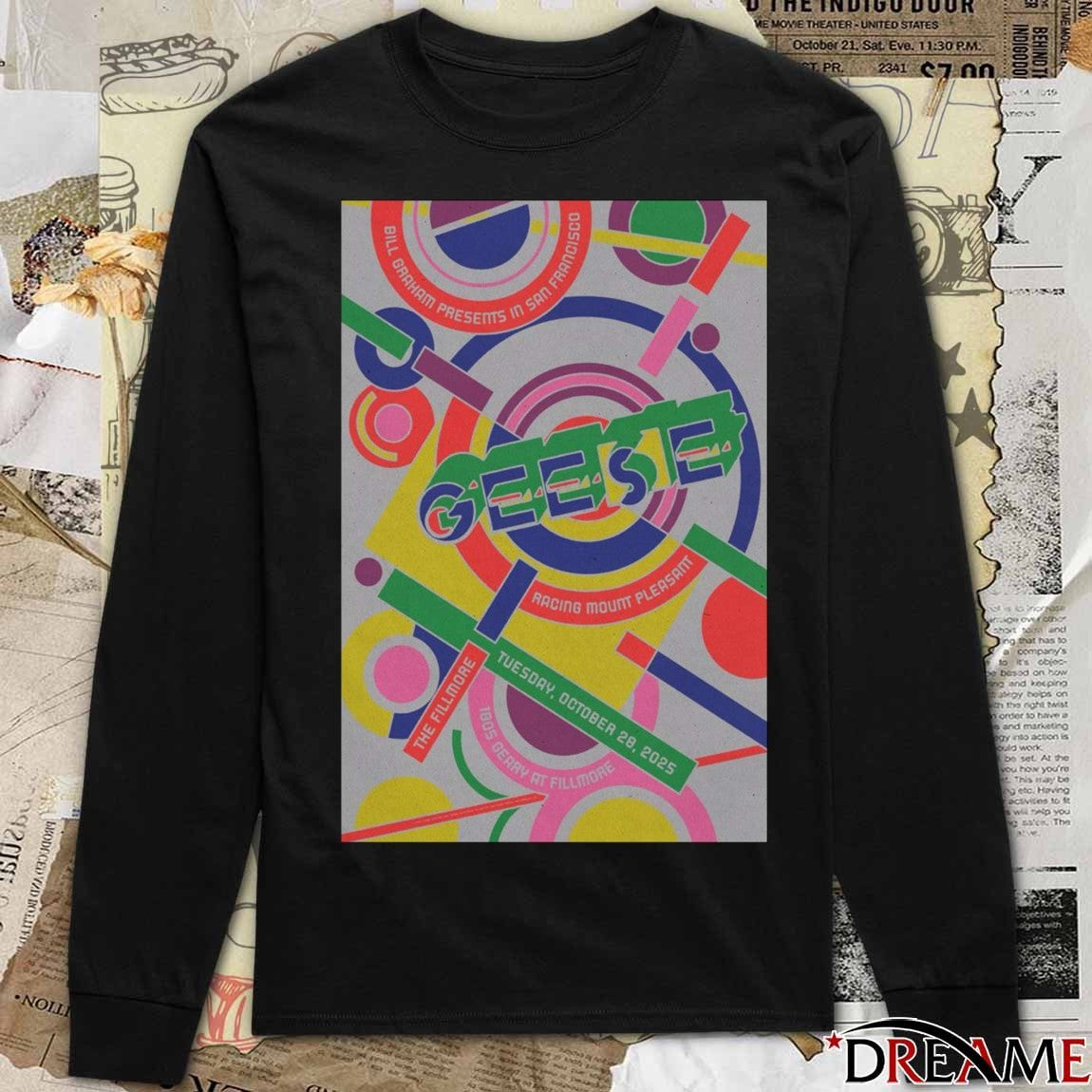 Poster Geese October 28 2025 The Fillmore San Francisco t-shirt