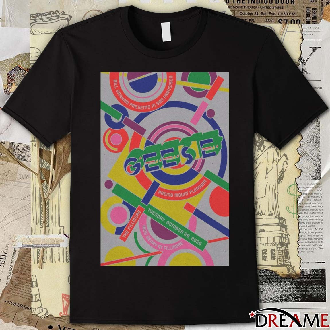 Poster Geese October 28 2025 The Fillmore San Francisco t-shirt