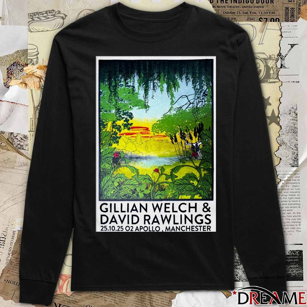 Poster Gillian Welch With David Rawlings October 25 2025 Manchester UK t-shirt