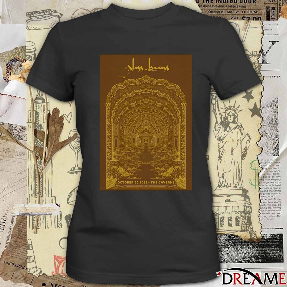 Poster Glass Beams The Caverns in Pelham TN October 30 2025 t-shirt