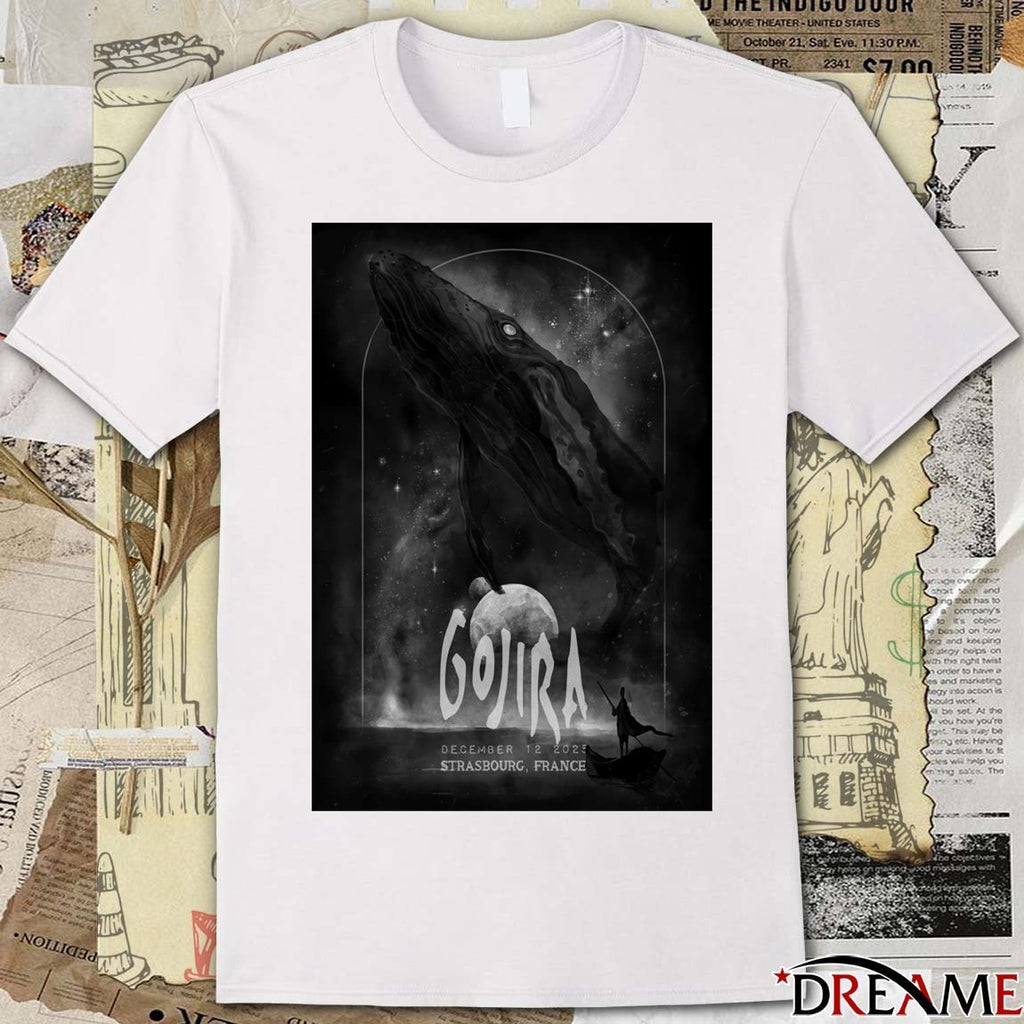 Poster Gojira December 12 2025 Zenith De Strasbourg France t-shirt