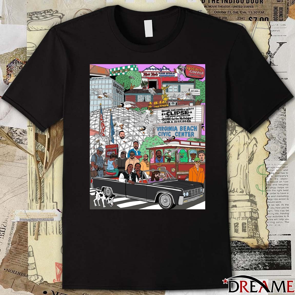 Poster Golden Corral December 26 and 27 2025 Virginia Beach Civic Center t-shirt