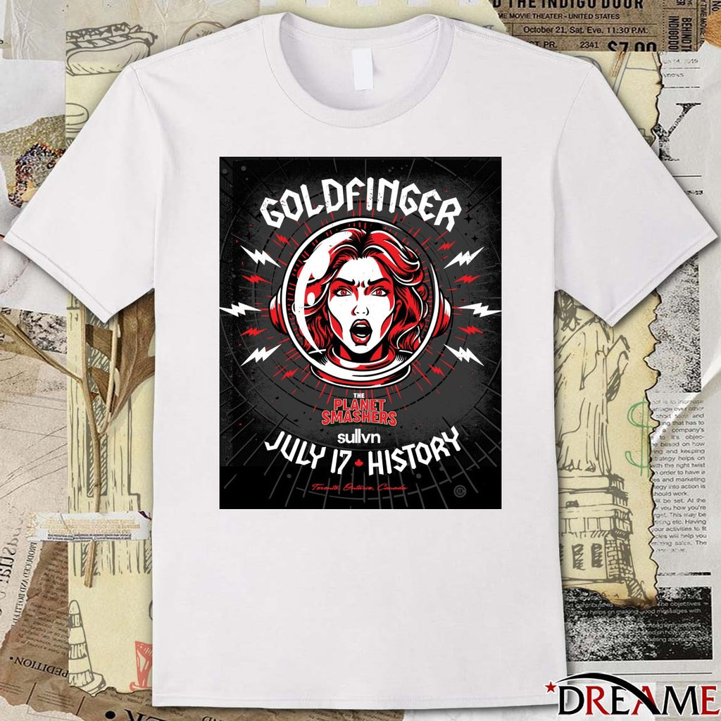 Poster Goldfinger The Planet Smashers July 17 2026 Toronto Canada t-shirt