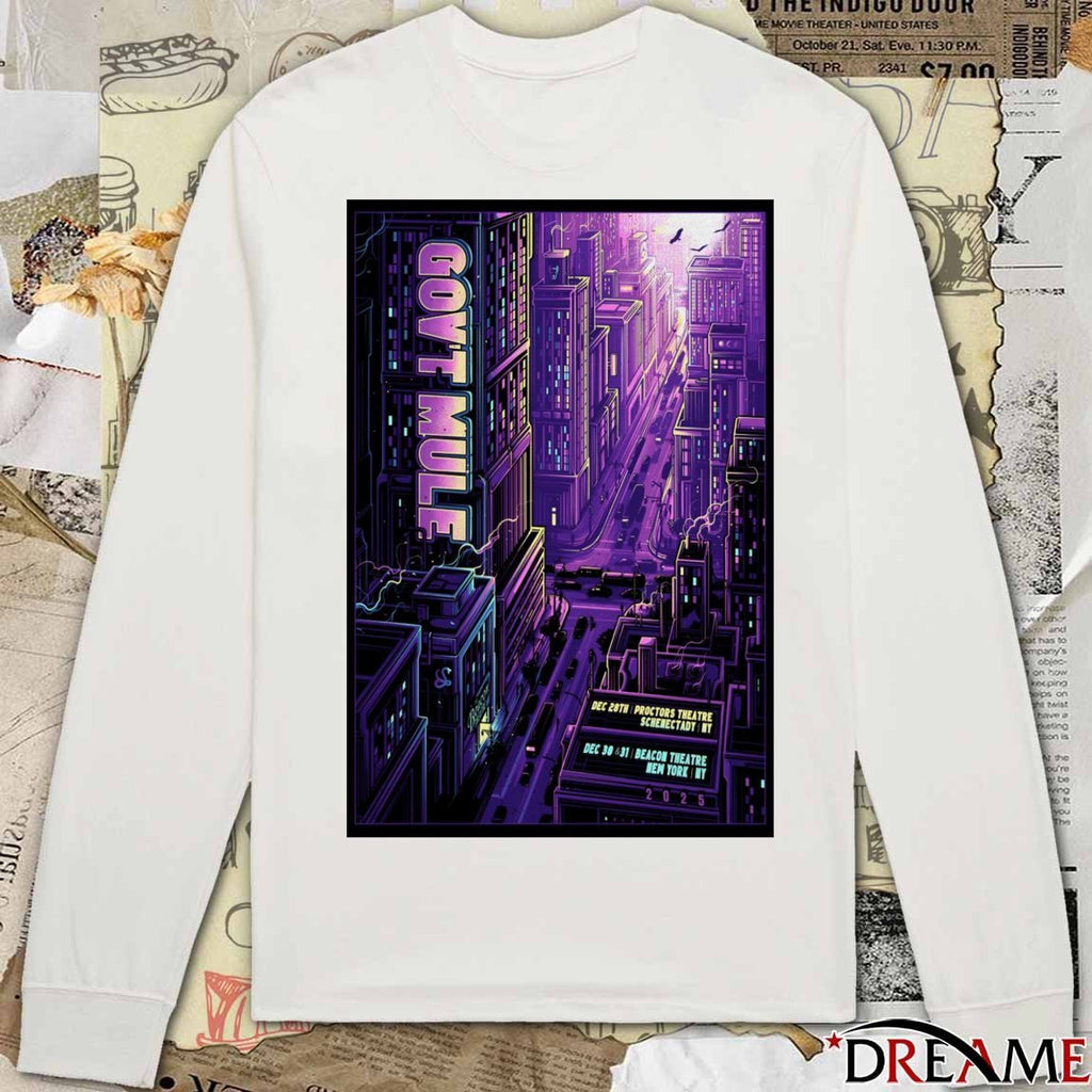 Poster Gov’t Mule December 30-31 2025 Beacon Theatre In New York NY t-shirt