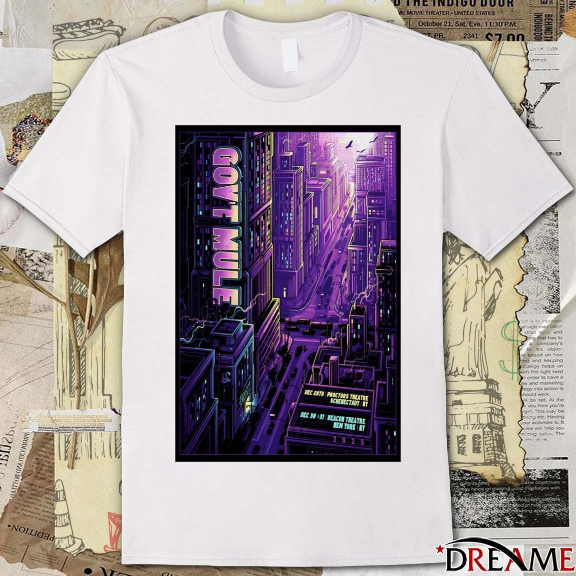Poster Gov’t Mule December 30-31 2025 Beacon Theatre In New York NY t-shirt