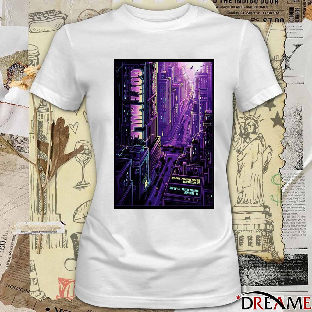 Poster Gov’t Mule December 30-31 2025 Beacon Theatre In New York NY t-shirt