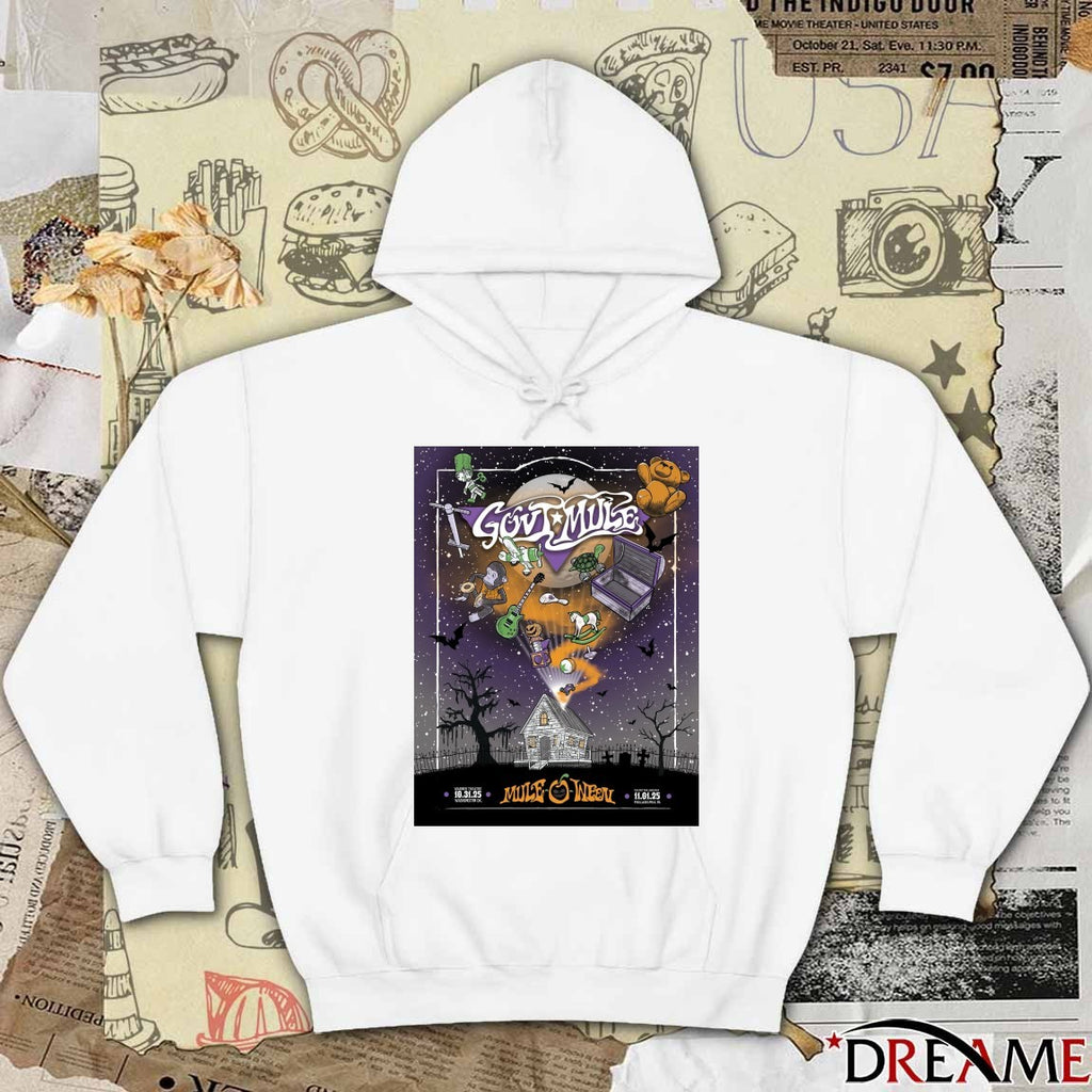 Poster Gov’t Mule Happy Mule-O-Ween Halloween 10.31.2025 Warner Theatre t-shirt