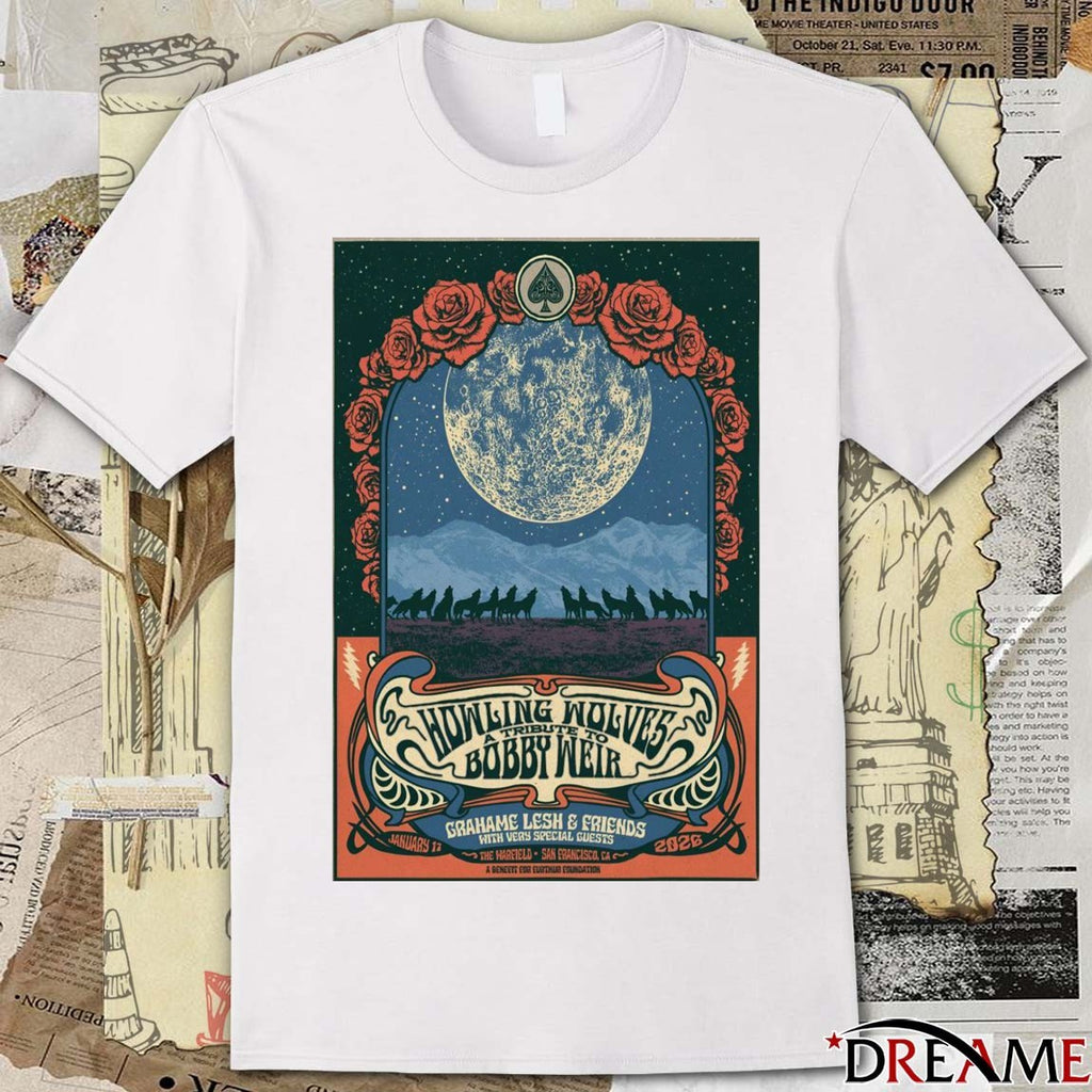 Poster Grahame Lesh And Friends January 17 2026 The Warfield San Francisco CA t-shirt