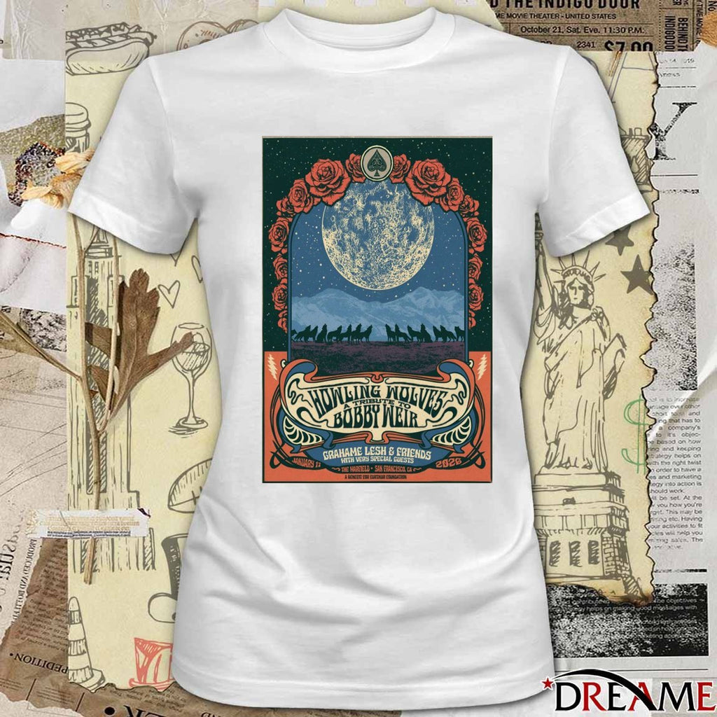 Poster Grahame Lesh And Friends January 17 2026 The Warfield San Francisco CA t-shirt
