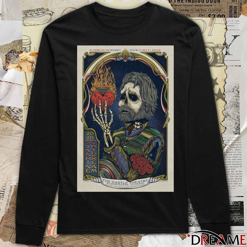 Poster Grateful Dead Bobby Weir The Castle Theatre Bloomington, IL January 30 2026 t-shirt