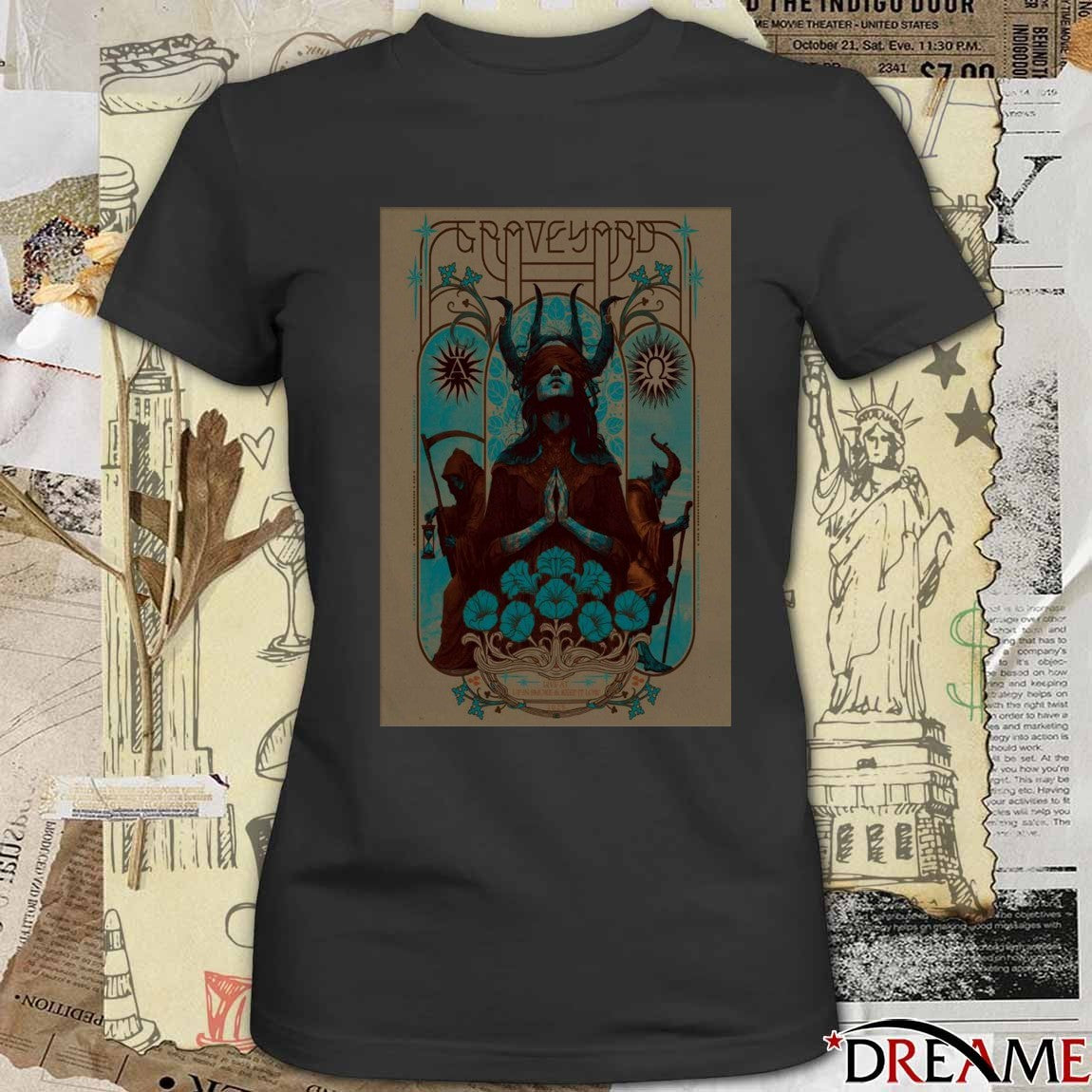 Poster Graveyard October 11 2025 Live At Backstage Munich Germany t-shirt