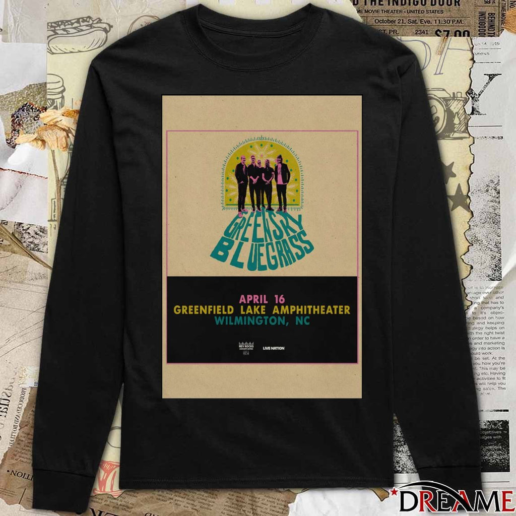 Poster Greensky Bluegrass Tour The Greenfield Lake Amphitheater April 16 2026 t-shirt