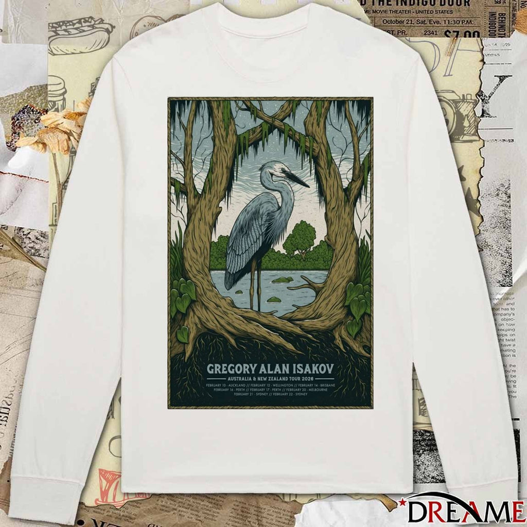 Poster Gregory Alan Isakov Australia And New Zealand Tour February 2026 t-shirt