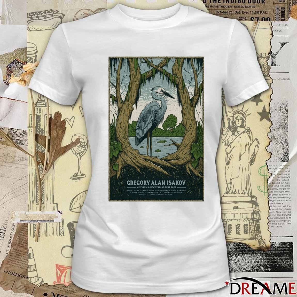 Poster Gregory Alan Isakov Australia And New Zealand Tour February 2026 t-shirt