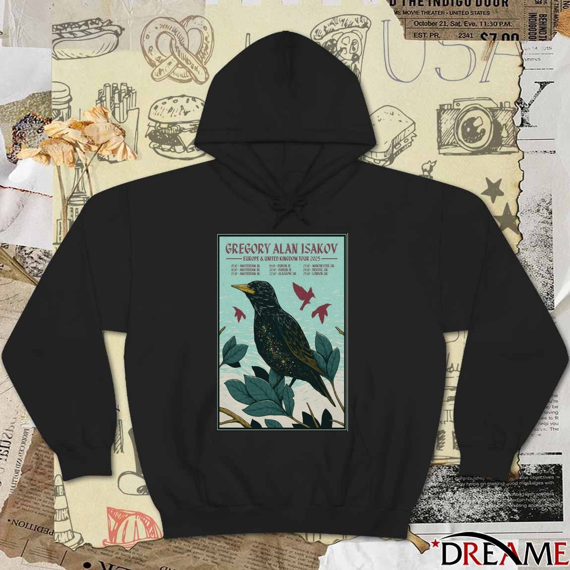 Poster Gregory Alan Isakov EU And UK Tour October 15 – 25 2025 t-shirt