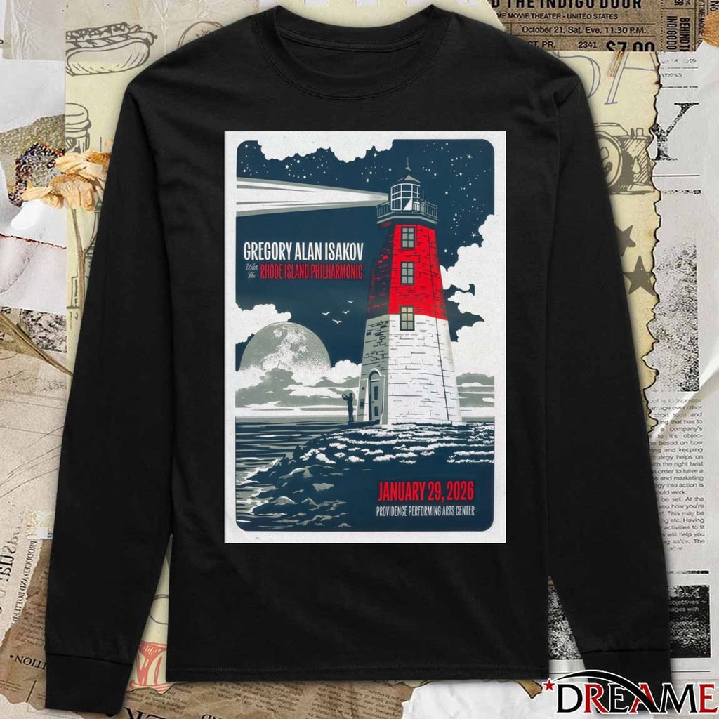 Poster Gregory Alan Isakov January 29 2026 Providence RI t-shirt