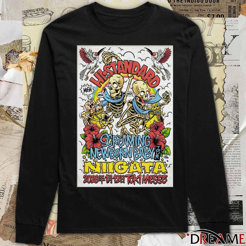 Poster Hi-Standard January 12 2026 Niigata Japan t-shirt