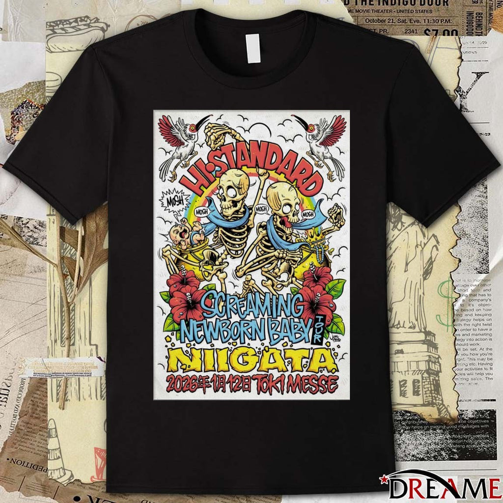 Poster Hi-Standard January 12 2026 Niigata Japan t-shirt