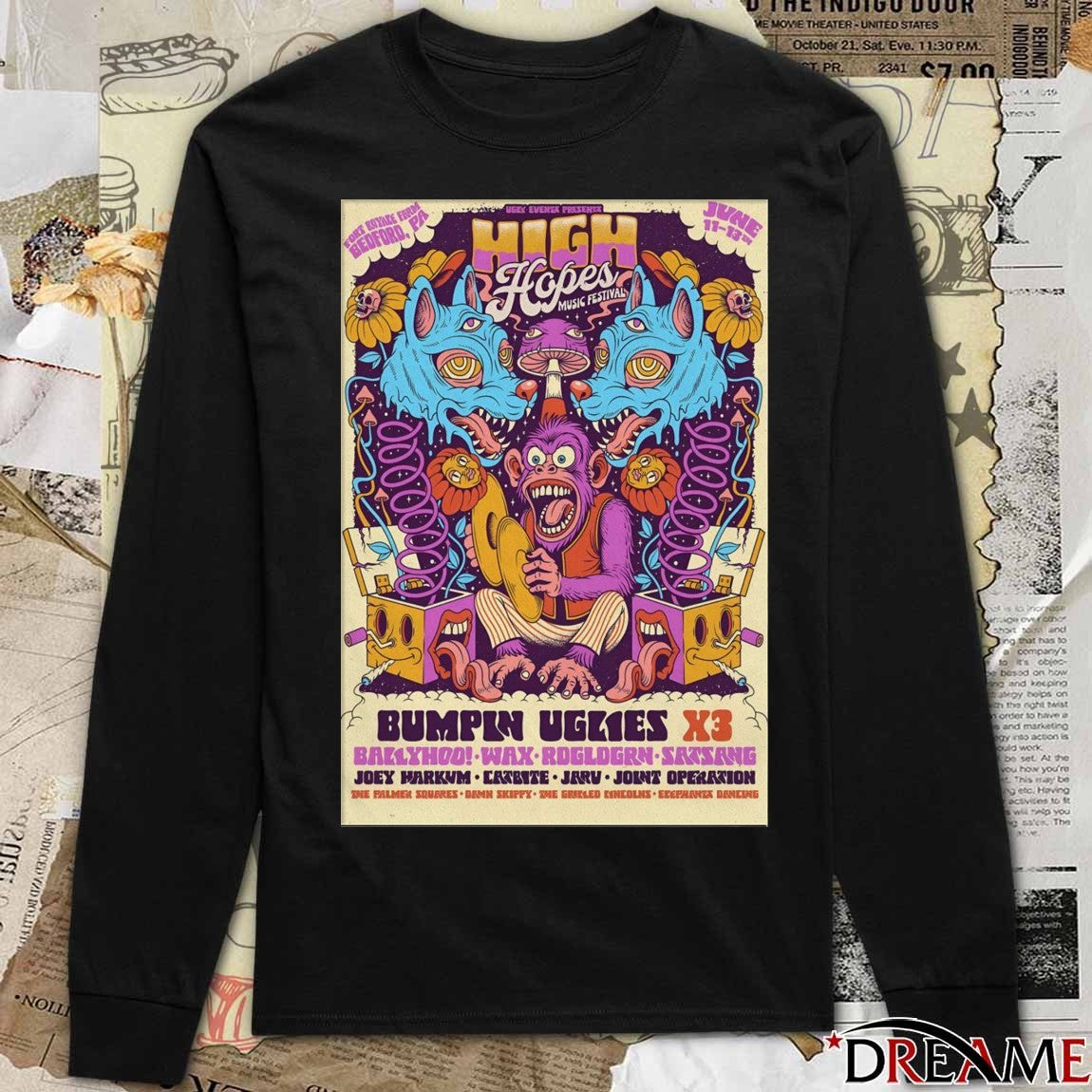 Poster High Hopes Music Festival June 11-13 2026 In Bedford PA t-shirt