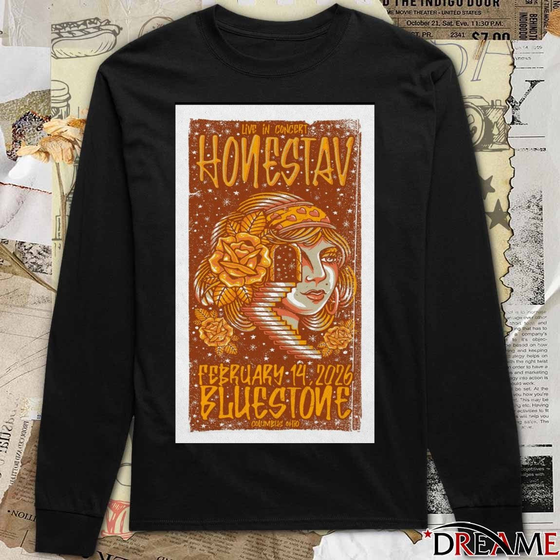 Poster Honestav February 14 2026 Bluestone Columbus OH t-shirt