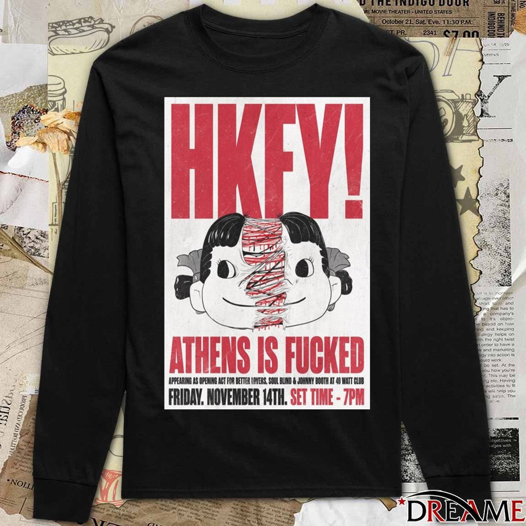 Poster Hong Kong Fuck You Athens, GA November 14 2025 Concert t-shirt