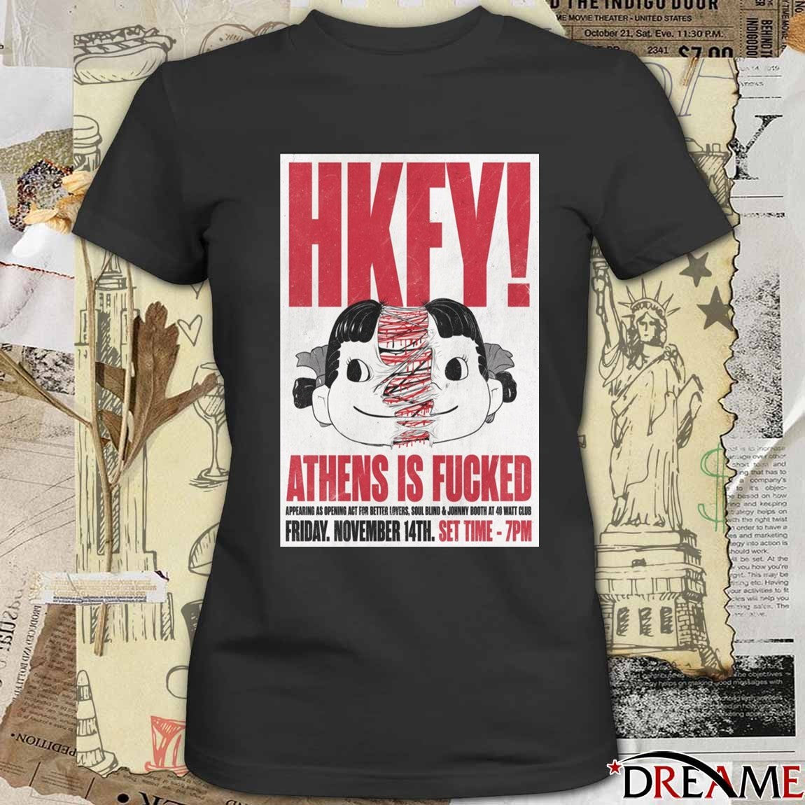 Poster Hong Kong Fuck You Athens, GA November 14 2025 Concert t-shirt
