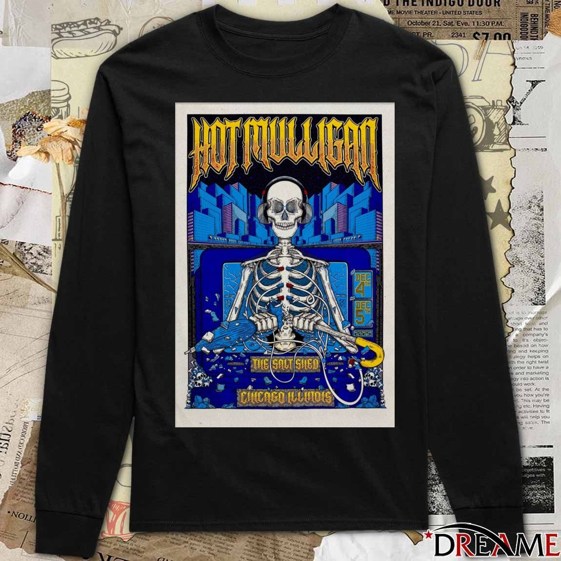 Poster Hot Mulligan At The Salt Shed In Chicago IL On December 4-5 2025 t-shirt