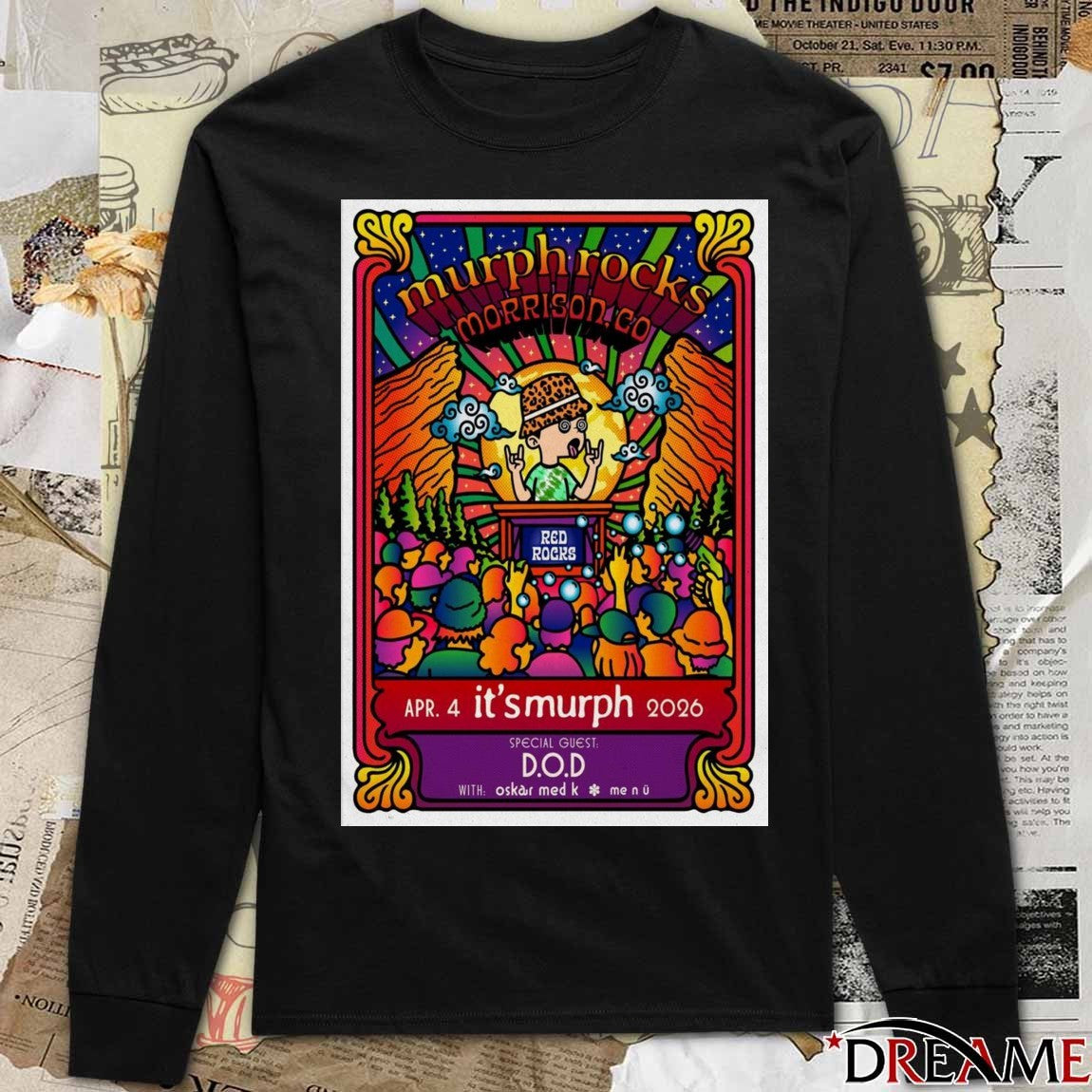 Poster Its Murph Red Rocks Amphitheatre Morrison April 4 2026 t-shirt