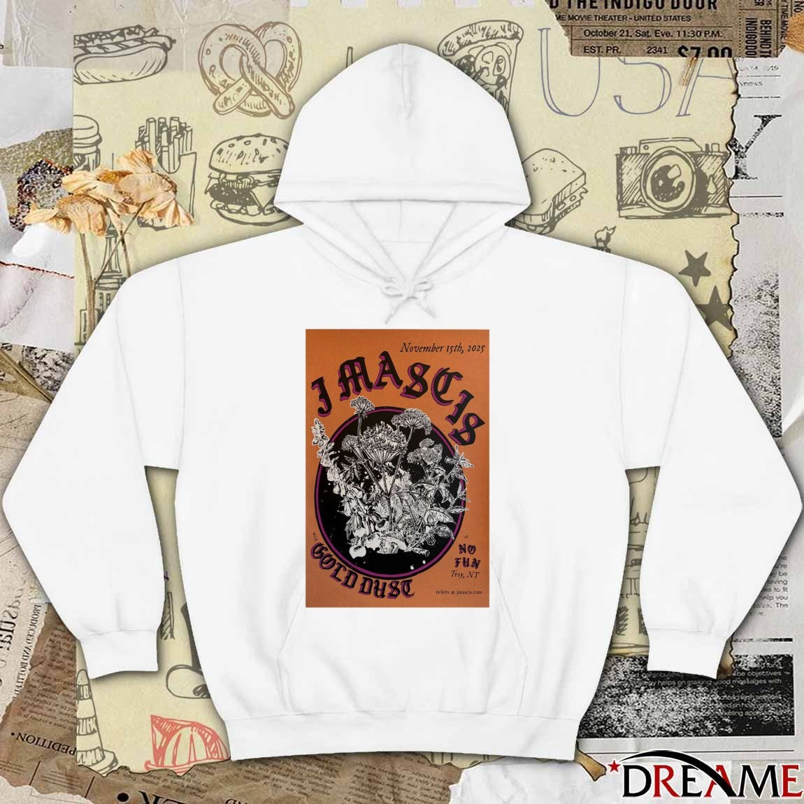 Poster J Mascis and Gold Dust In Troy, NT November 15 2025 t-shirt