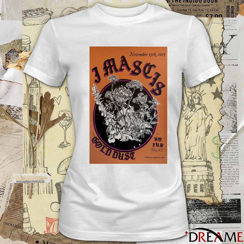 Poster J Mascis and Gold Dust In Troy, NT November 15 2025 t-shirt