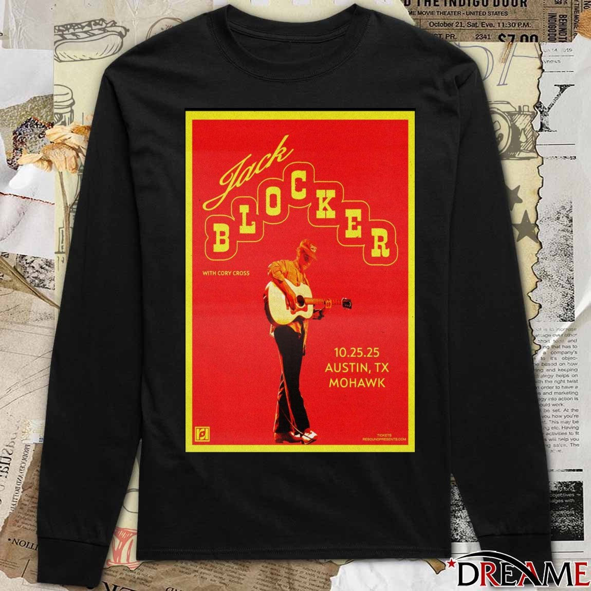 Poster Jack Blocker Austin TX Mohawk October 25 2025 t-shirt