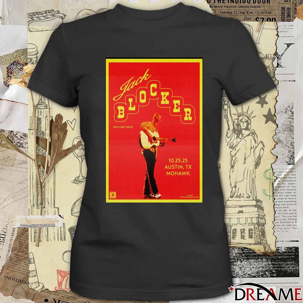 Poster Jack Blocker Austin TX Mohawk October 25 2025 t-shirt