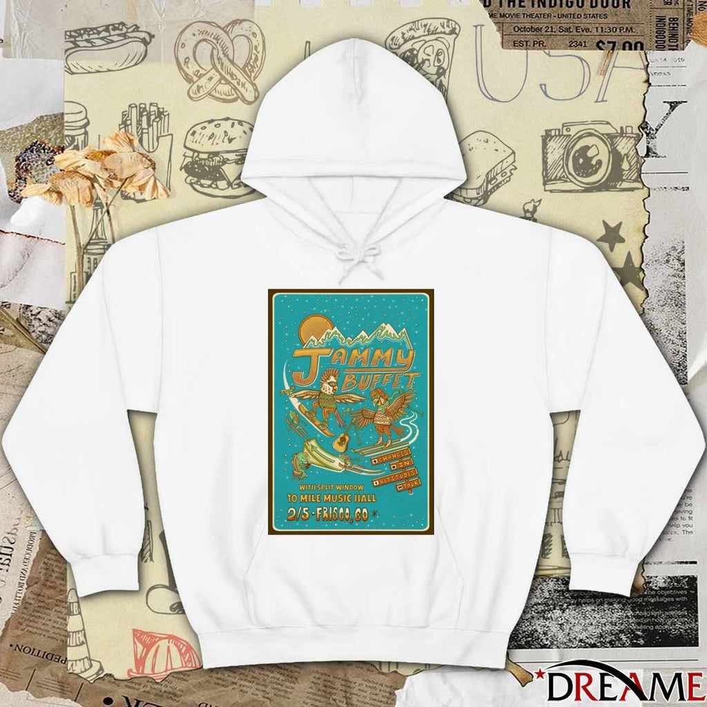 Poster Jammy Buffet February 5 2026 10 Mile Music Hall Frisco CO t-shirt