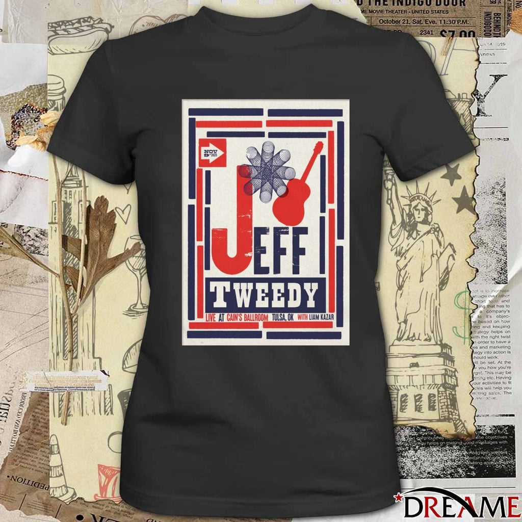 Poster Jeff Tweedy At Cain’s Ballroom On November 9 2025 Tulsa OK t-shirt