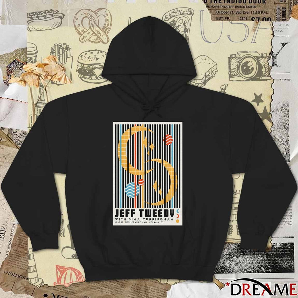 Poster Jeff Tweedy District Music Hall Norwalk CT October 17 2025 t-shirt