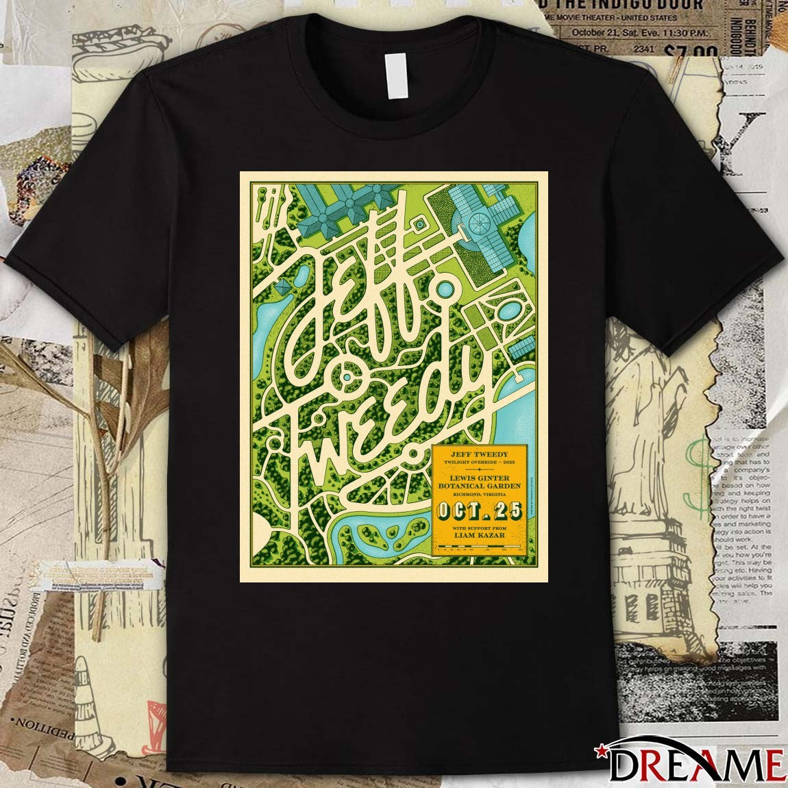 Poster Jeff Tweedy Lewis Ginter Botanical Garden Richmond VA October 25 2025 t-shirt