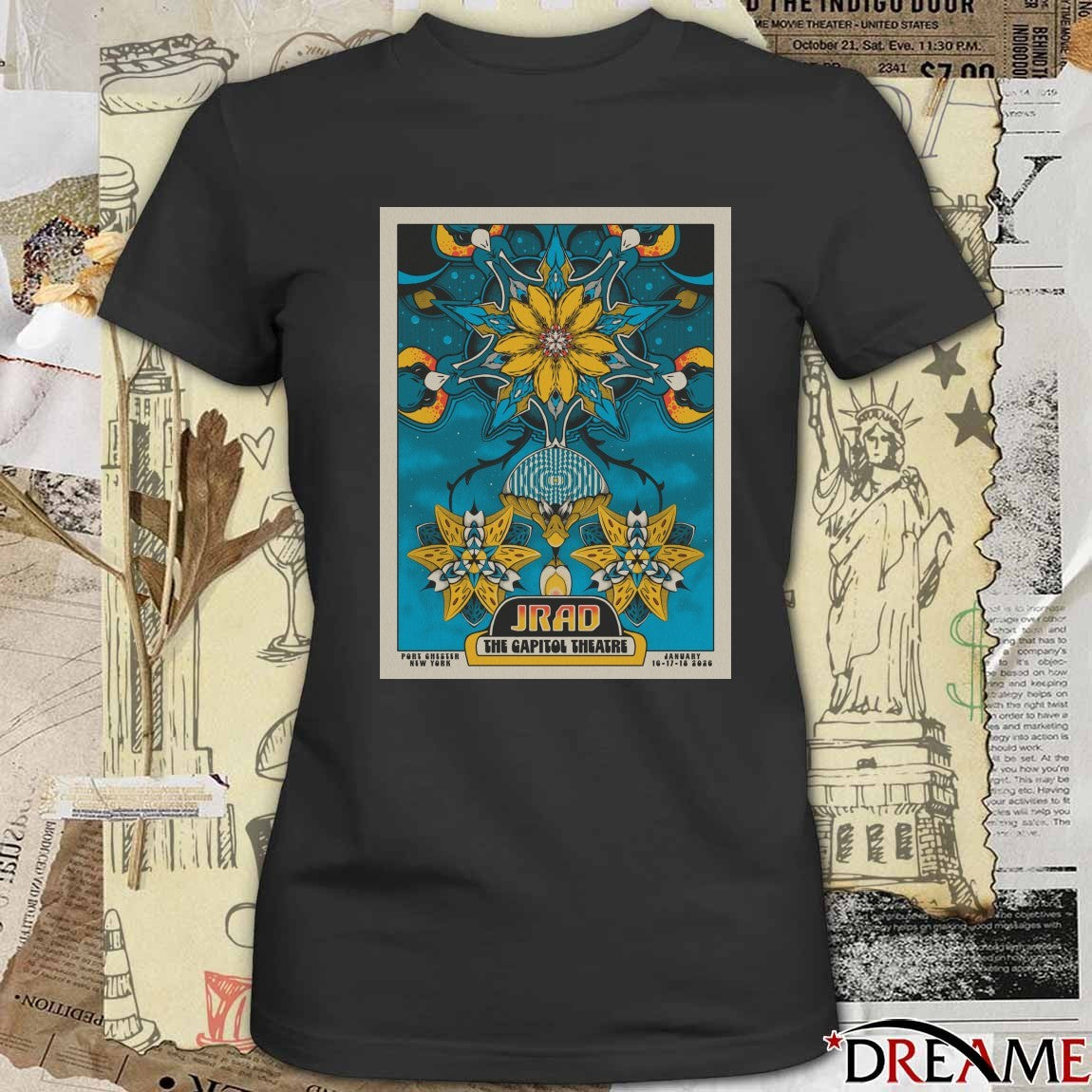 Poster Joe Russo’s Almost Dead Tour Port Chester NY January 16-18 2026 t-shirt