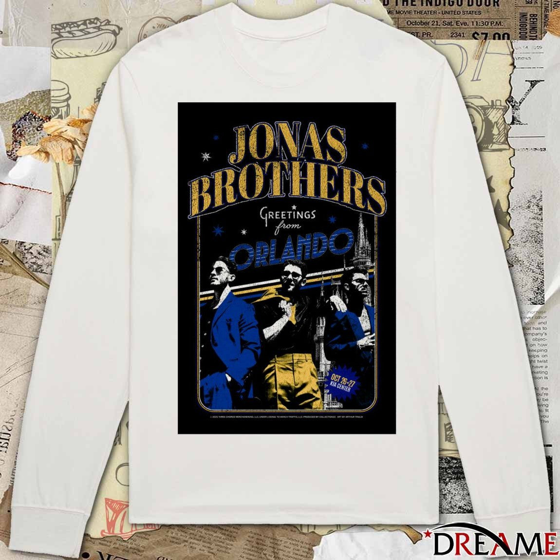 Poster Jonas Brothers Concert Orlando Florida October 26 – 27 2025 t-shirt