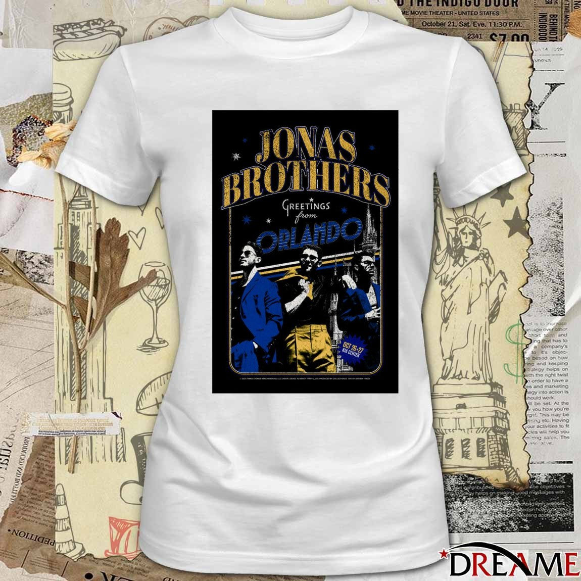 Poster Jonas Brothers Concert Orlando Florida October 26 – 27 2025 t-shirt