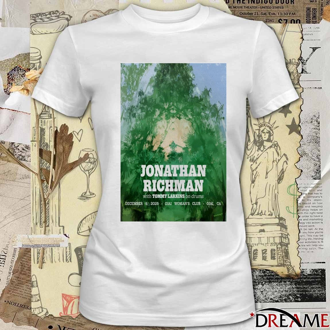 Poster Jonathan Richman In Ojai CA On December 9 2025 t-shirt