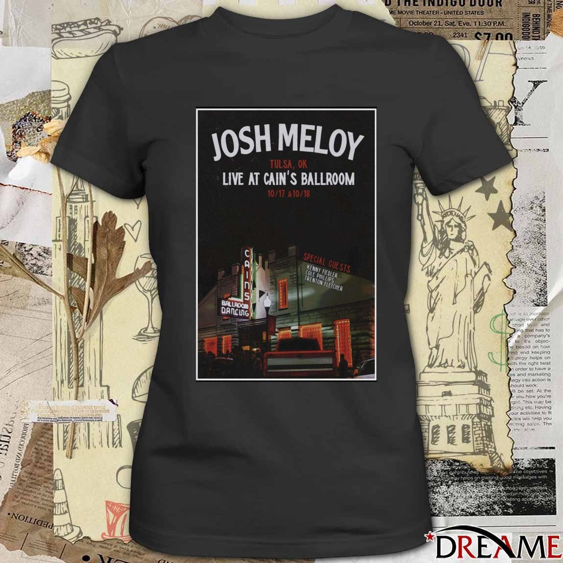 Poster Josh Meloy Tulsa Oklahoma Live At Cain’s Ballroom October 17-18 2025 t-shirt