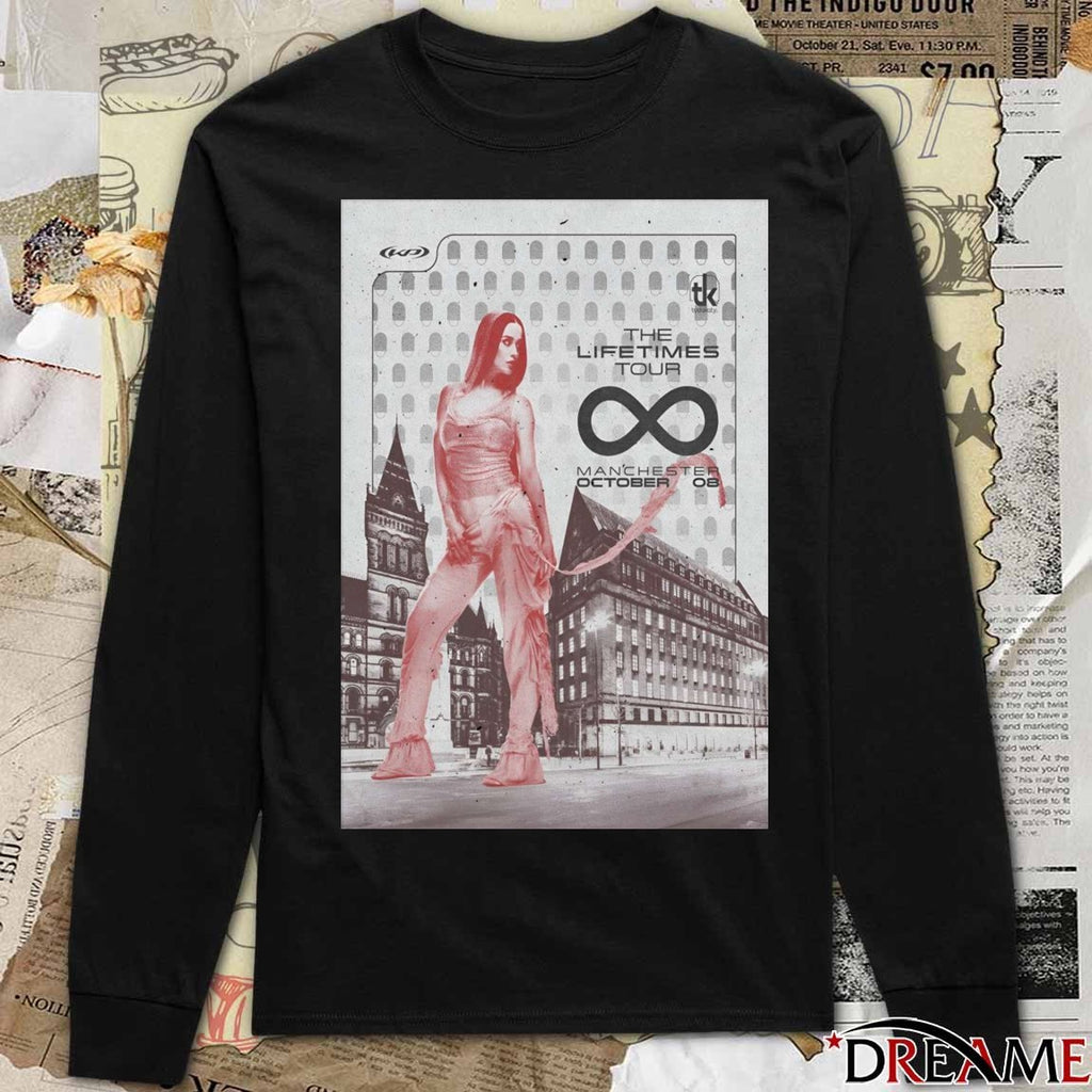 Poster Katy Perry October 8 2025 The Lifetimes Tour Manchester UK-AO Arena t-shirt