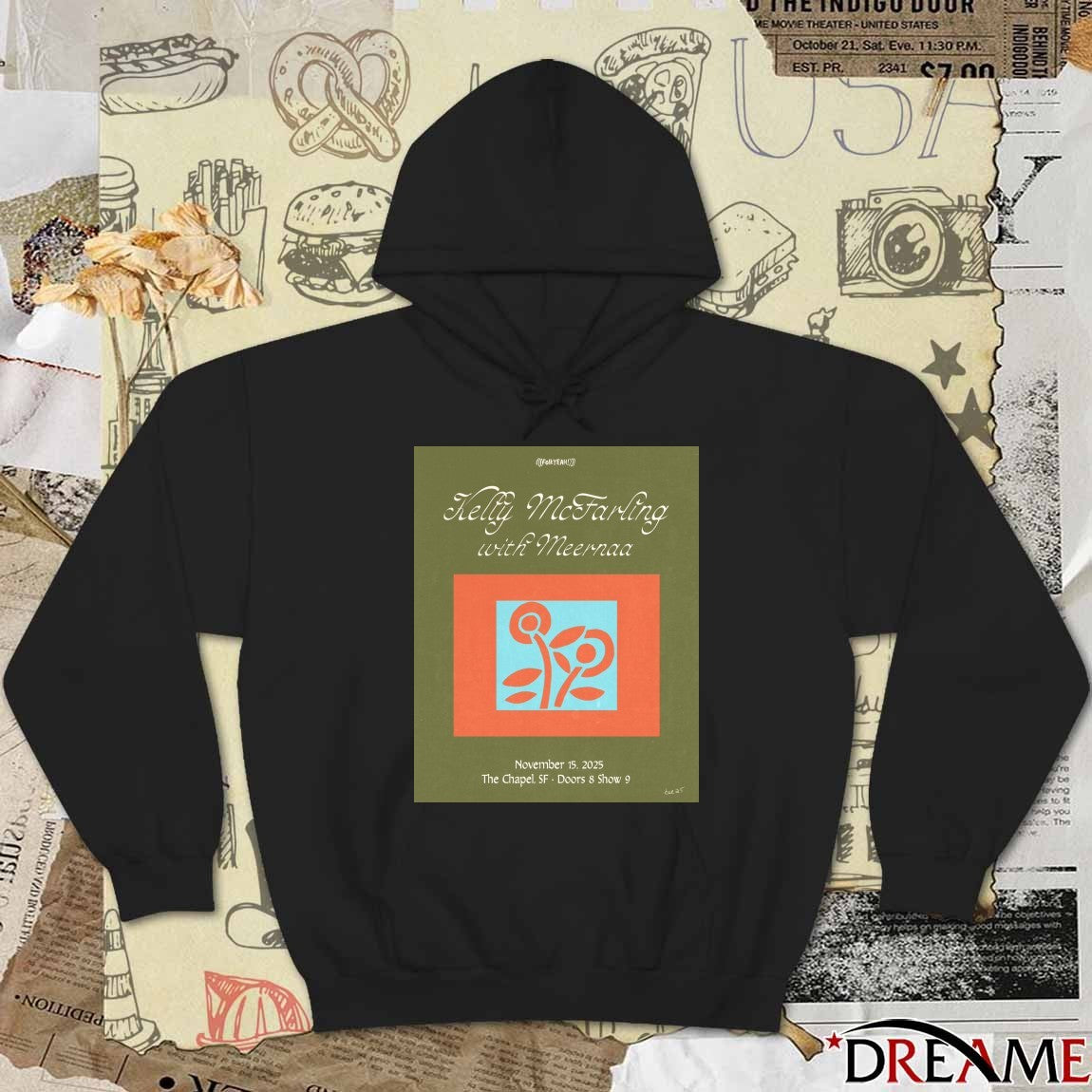Poster Kelly McFarling With Meernaa November 15 2025 The Chapel San Francisco Tour t-shirt