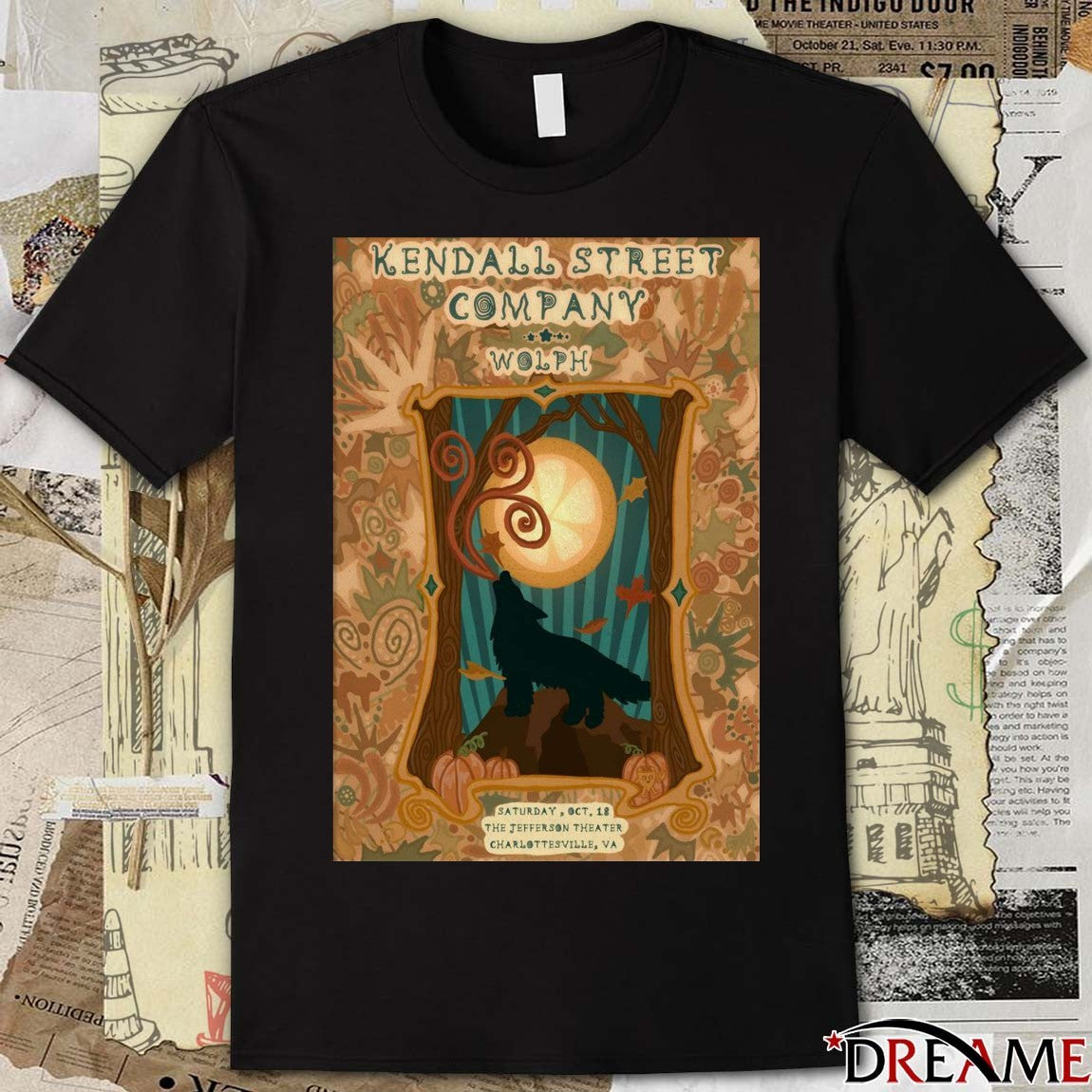Poster Kendall Street Company October 18 2025 Jefferson Theater in Charlottesville VA t-shirt