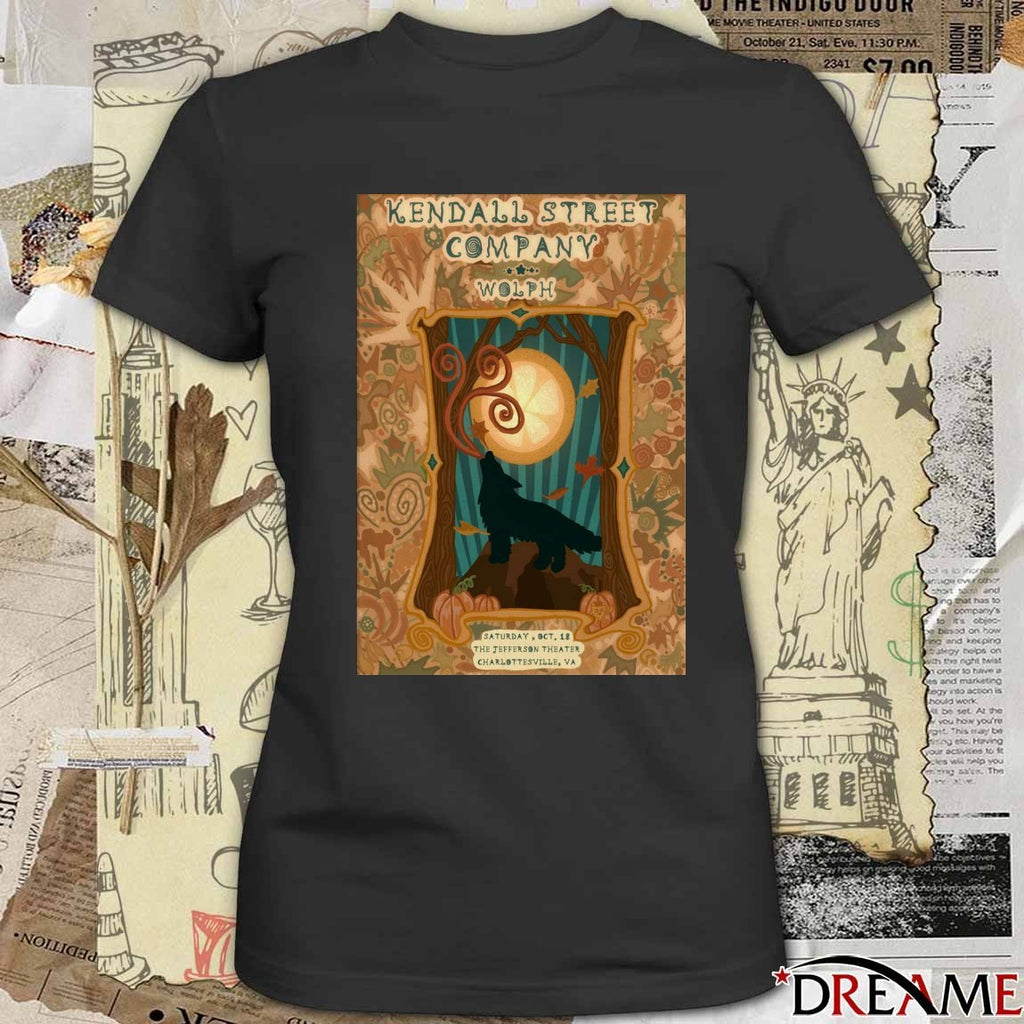 Poster Kendall Street Company October 18 2025 Jefferson Theater in Charlottesville VA t-shirt
