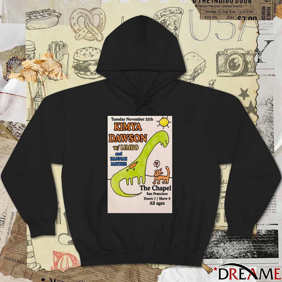 Poster Kimya Dawson November 25 2025 The Chapel in San Francisco CA t-shirt