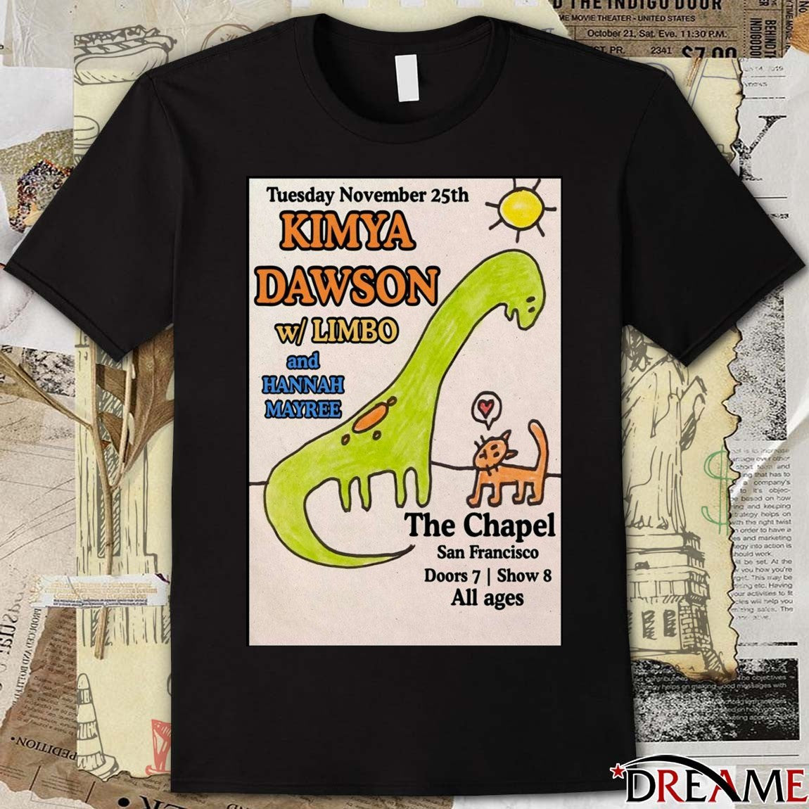 Poster Kimya Dawson November 25 2025 The Chapel in San Francisco CA t-shirt