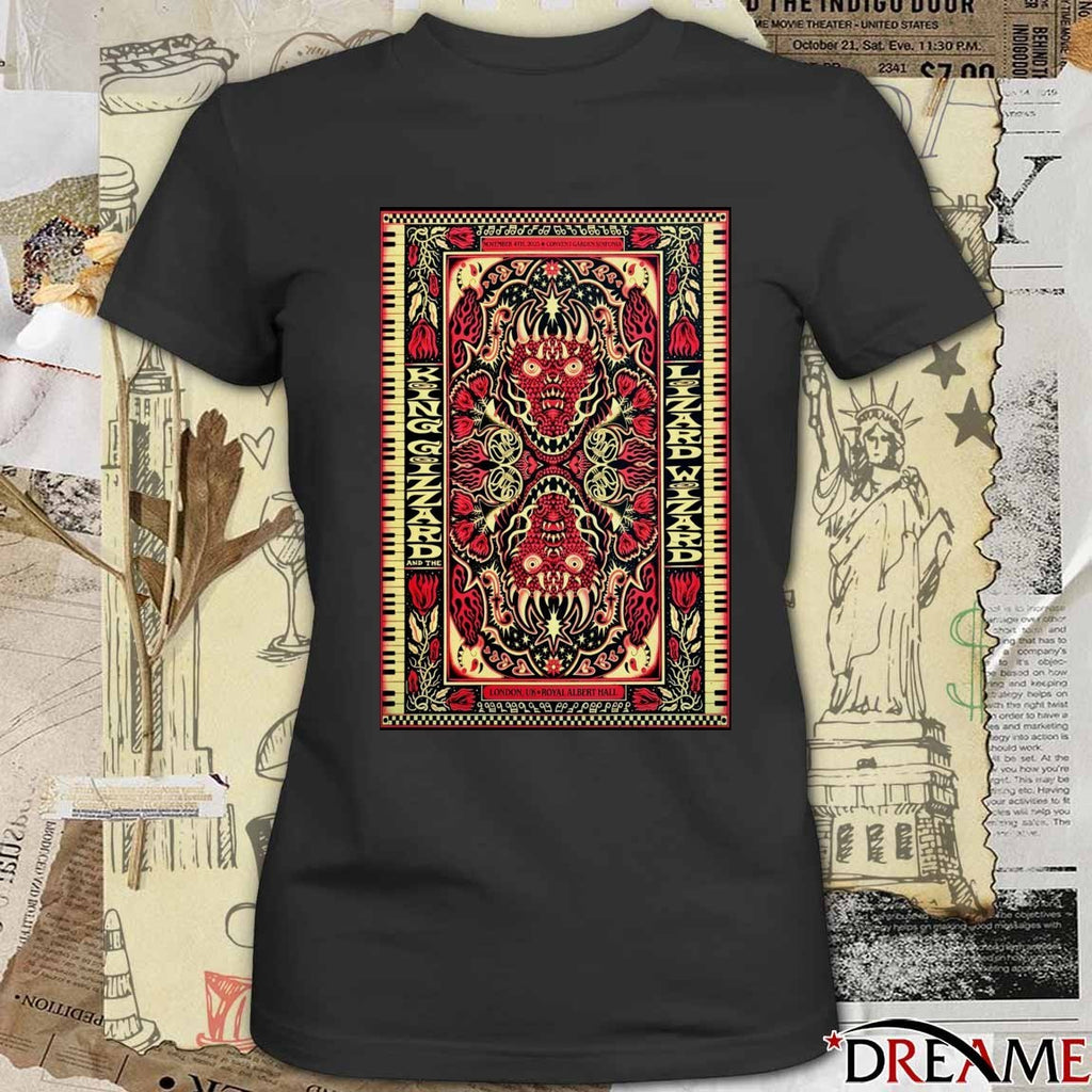 Poster King Gizzard And The Lizard Wizard Tour London UK On November 4 2025 t-shirt