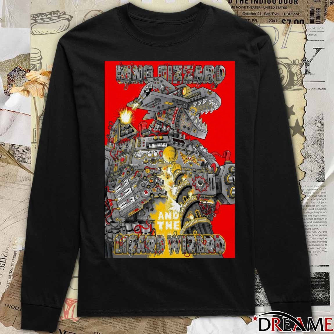 Poster King Gizzard and The Lizard Wizard November 14 2025 Poolen Copenhagen Denmark Show t-shirt